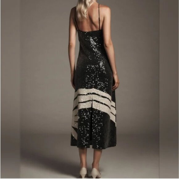 Farm Rio Halter Sequin Column Midi Dress size L - Picture 2 of 10